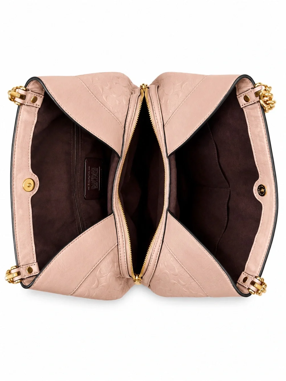 Coach Lexy Signature Debossed Leather Shoulder Bag